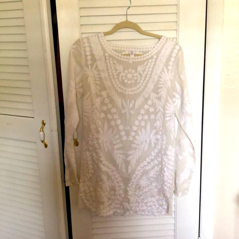PilyQ embroidery mini dress